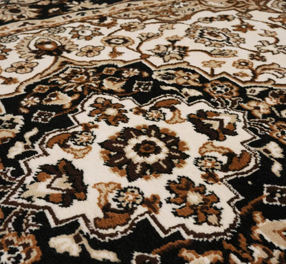 Svetainės kilimas 160x220 smėlio spalvos, klasikiniai BCF kilimai virtuvei, kambariui