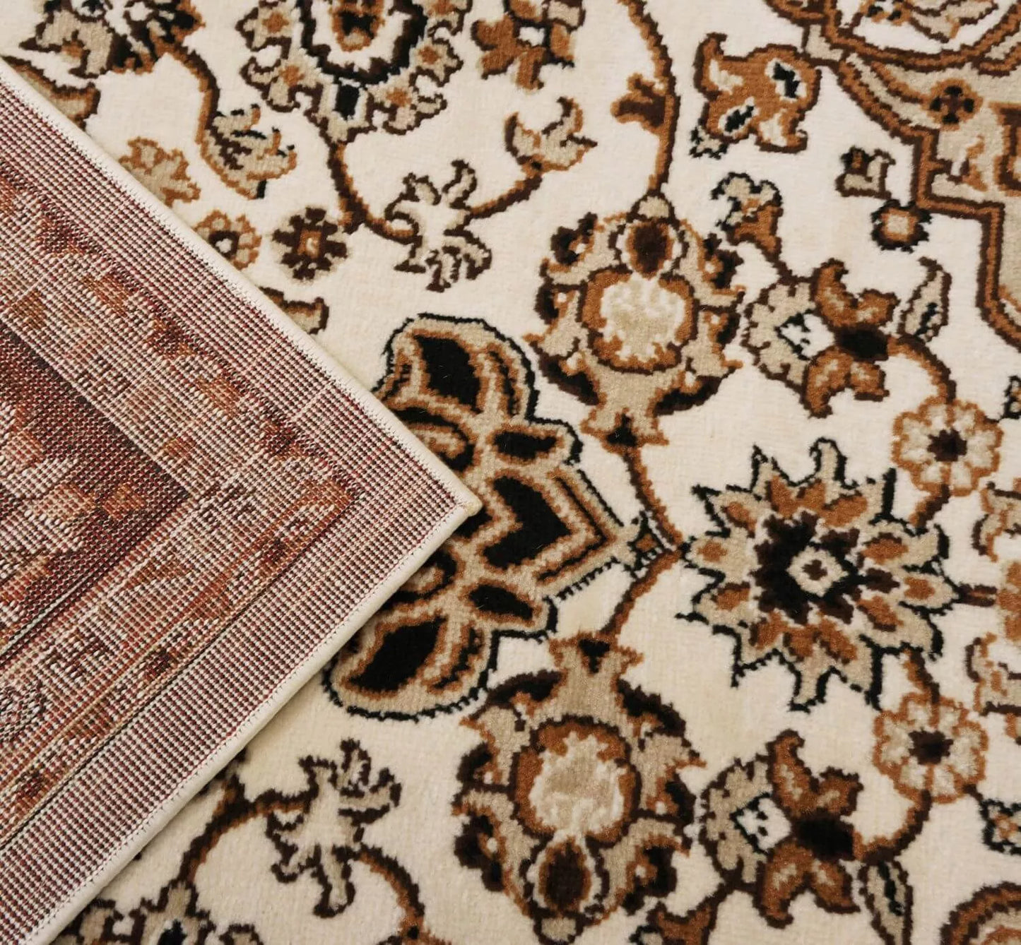 Svetainės kilimas 160x220 smėlio spalvos, klasikiniai BCF kilimai virtuvei, kambariui