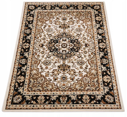 Svetainės kilimas 160x220 smėlio spalvos, klasikiniai BCF kilimai virtuvei, kambariui