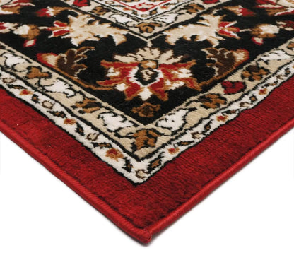 SVETAINA KILIMAS 160X220 RAUDONAS KLASIKINIS BCF VIRTUVĖS KAMBARIO KILIMAS