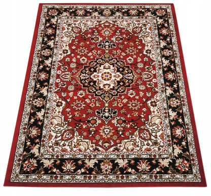 SVETAINA KILIMAS 160X220 RAUDONAS KLASIKINIS BCF VIRTUVĖS KAMBARIO KILIMAS