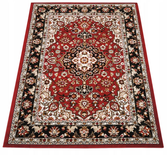 SVETAINA KILIMAS 160X220 RAUDONAS KLASIKINIS BCF VIRTUVĖS KAMBARIO KILIMAS