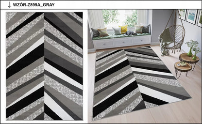 SPALVOTAS KILIMAS 250x350 MODERNIŠKAS BCF ĮVAIRIŲ RAŠTŲ