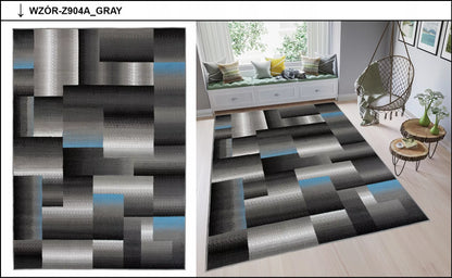 SPALVOTAS KILIMĖLIS 80x150 MODERNI BCF ĮVAIRIŲ RAŠTŲ