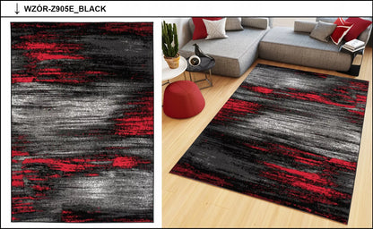 SPALVOTAS KILIMĖLIS 80x150 MODERNI BCF ĮVAIRIŲ RAŠTŲ