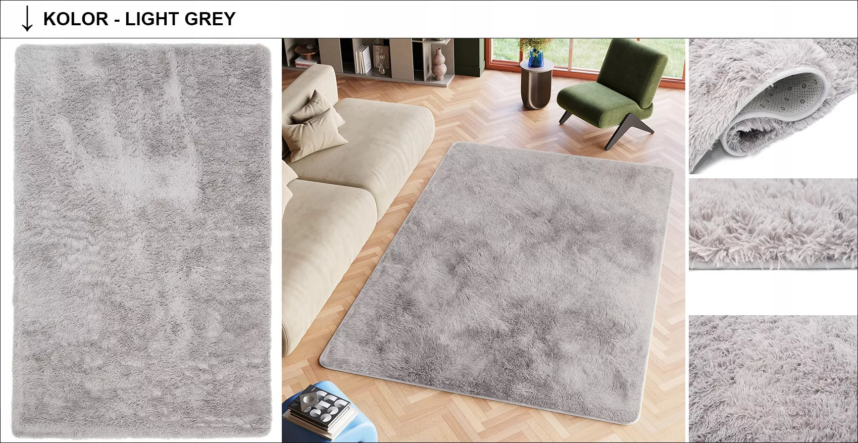 PLIUŠINIS kilimas 80x150 purus, pliušinis, minkštas, malonus, storas, aukštas, madingas