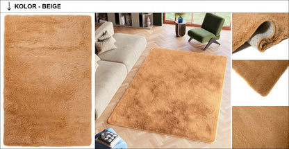PLIUŠINIS kilimas 80x150 purus, pliušinis, minkštas, malonus, storas, aukštas, madingas