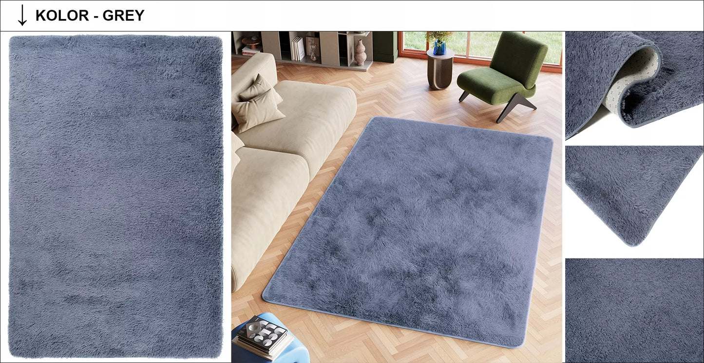 PLIUŠINIS kilimas 80x150 purus, pliušinis, minkštas, malonus, storas, aukštas, madingas