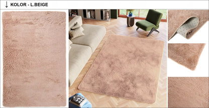 PLIUŠINIS kilimas 80x150 purus, pliušinis, minkštas, malonus, storas, aukštas, madingas