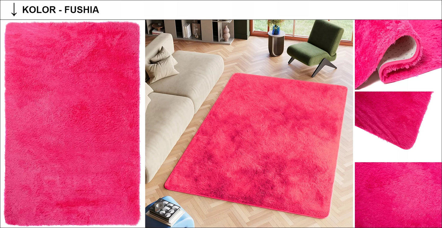 PLIUŠINIS kilimas 80x150 purus, pliušinis, minkštas, malonus, storas, aukštas, madingas