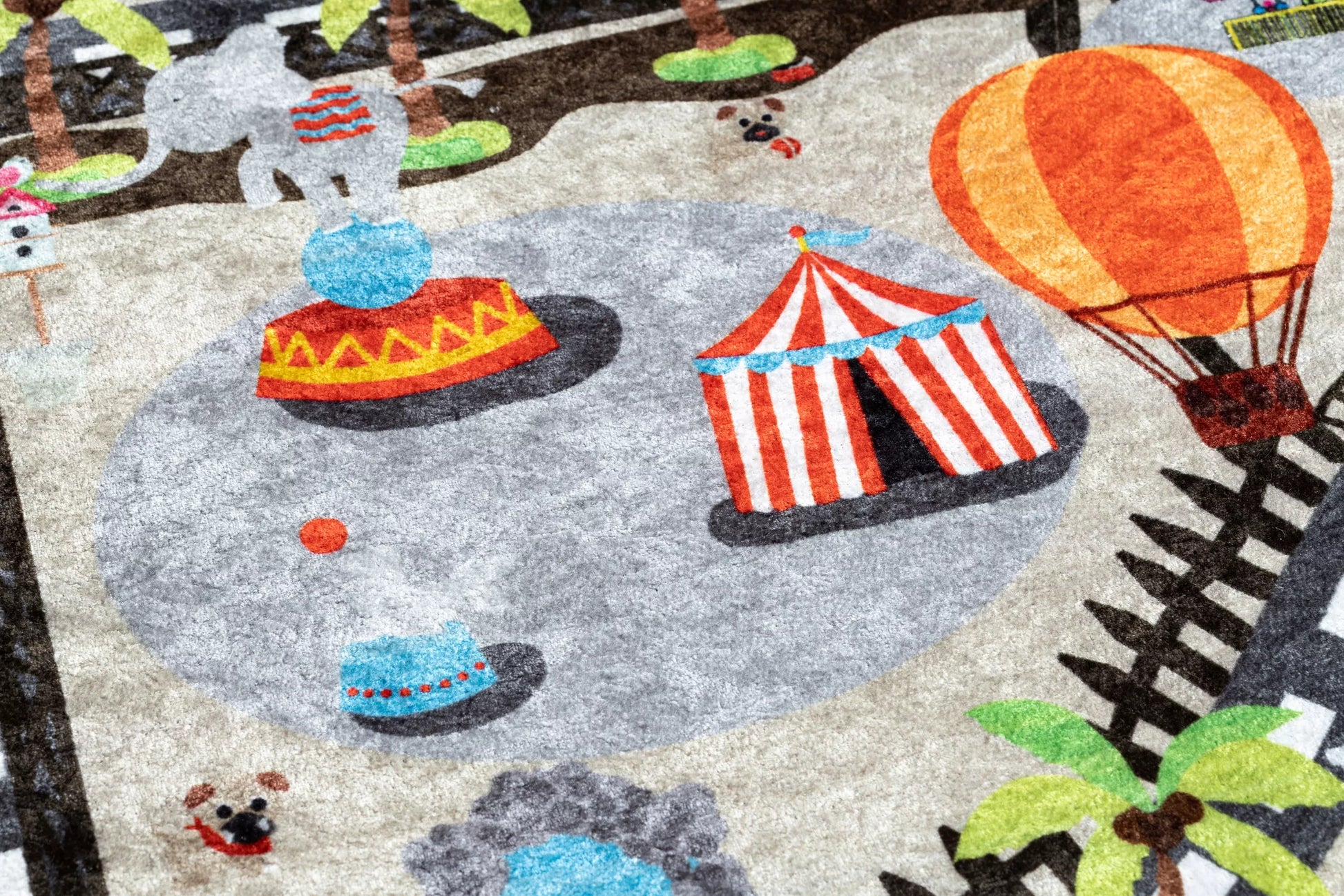 VAIKŲ PLAUNAMAS kilimėlis, NESLYSTANTIS 80x150 MIESTAS GATVĖS #BR013