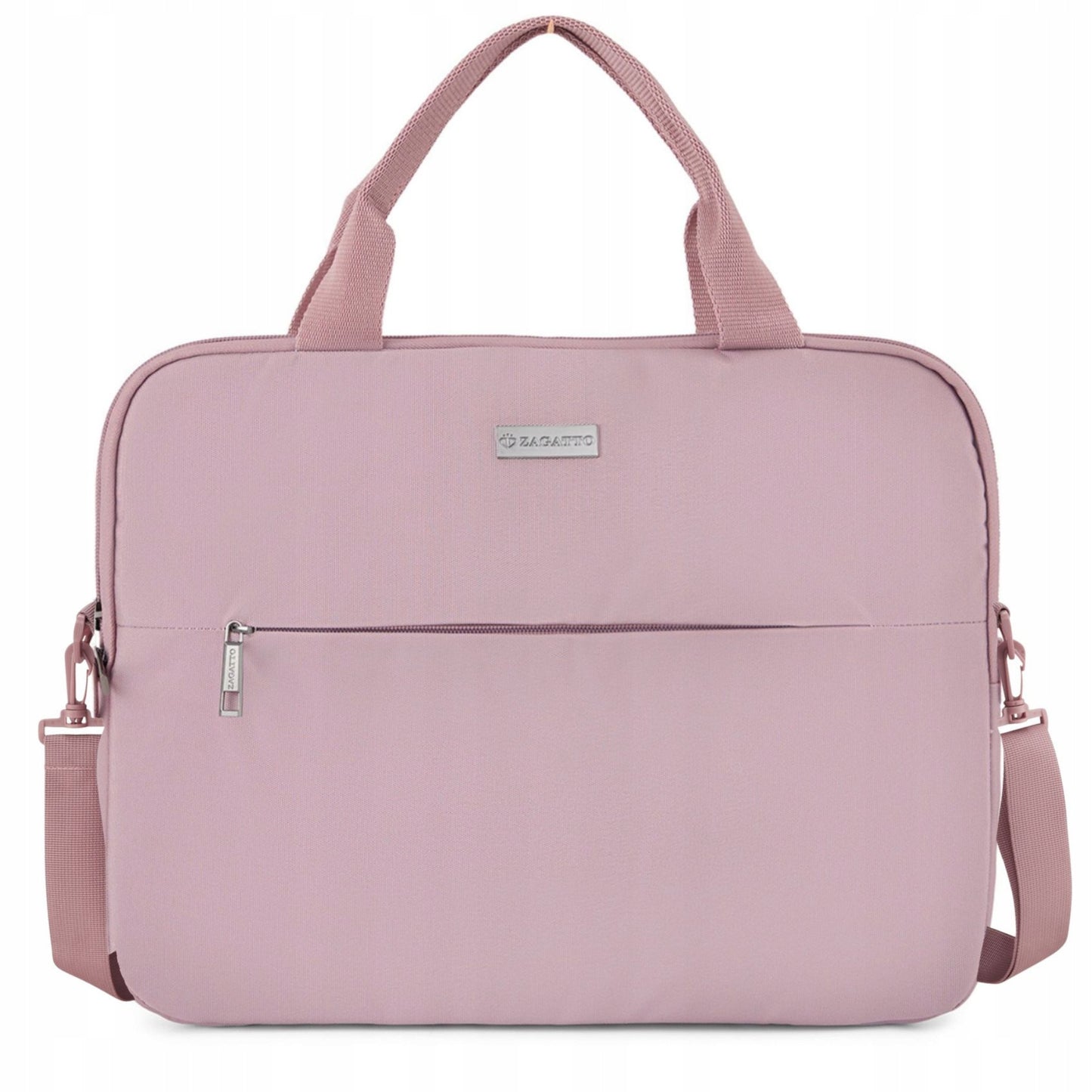 Moteriška 15,6" nešiojamojo kompiuterio rankinė, lengva, rožinė, dėklas nešiojamajam kompiuteriui ZAGATTO