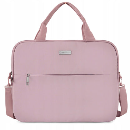 Moteriška 15,6" nešiojamojo kompiuterio rankinė, lengva, rožinė, dėklas nešiojamajam kompiuteriui ZAGATTO