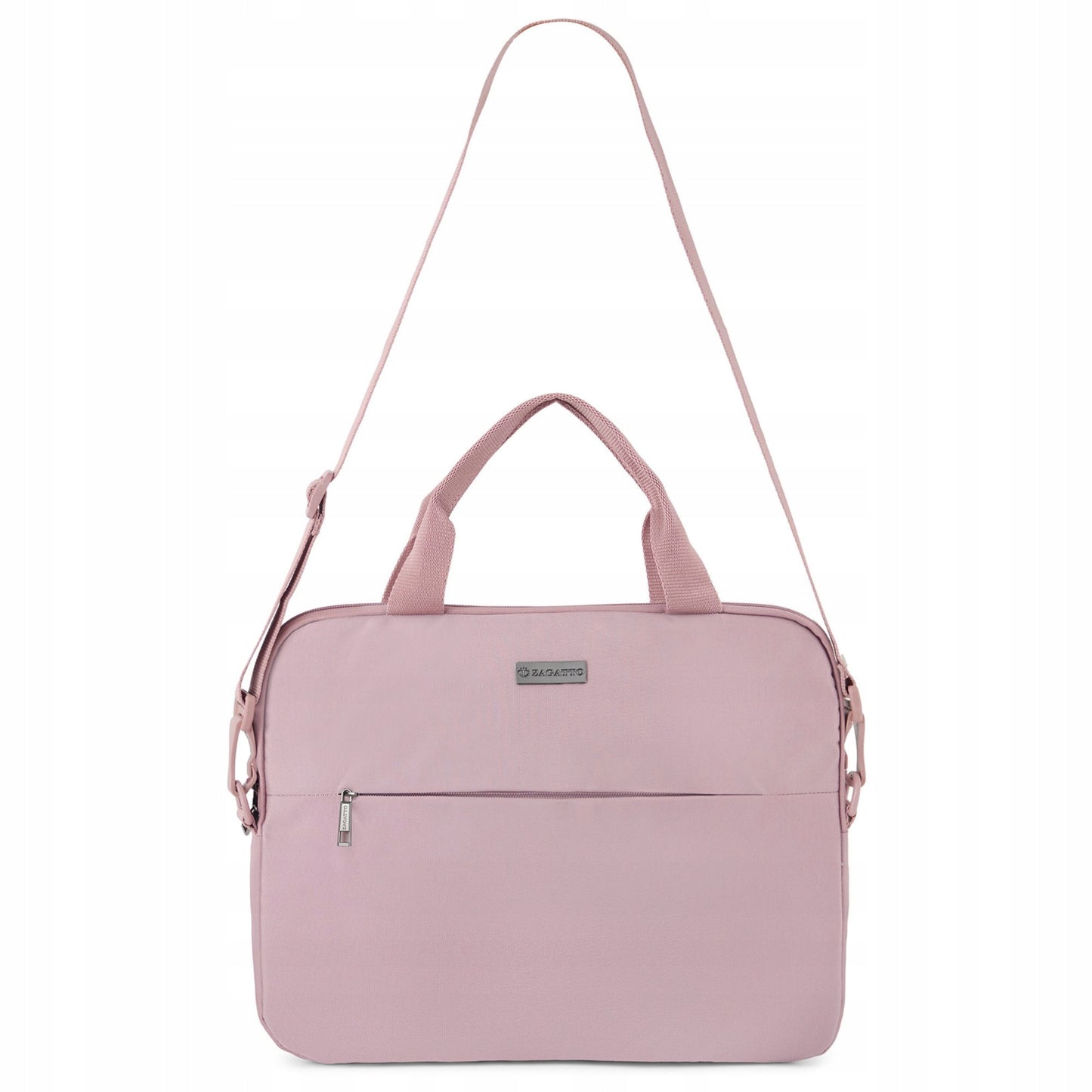 Moteriška 15,6" nešiojamojo kompiuterio rankinė, lengva, rožinė, dėklas nešiojamajam kompiuteriui ZAGATTO