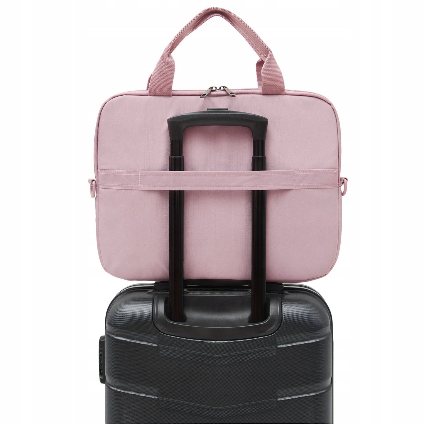 Moteriška 15,6" nešiojamojo kompiuterio rankinė, lengva, rožinė, dėklas nešiojamajam kompiuteriui ZAGATTO