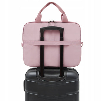 Moteriška 15,6" nešiojamojo kompiuterio rankinė, lengva, rožinė, dėklas nešiojamajam kompiuteriui ZAGATTO