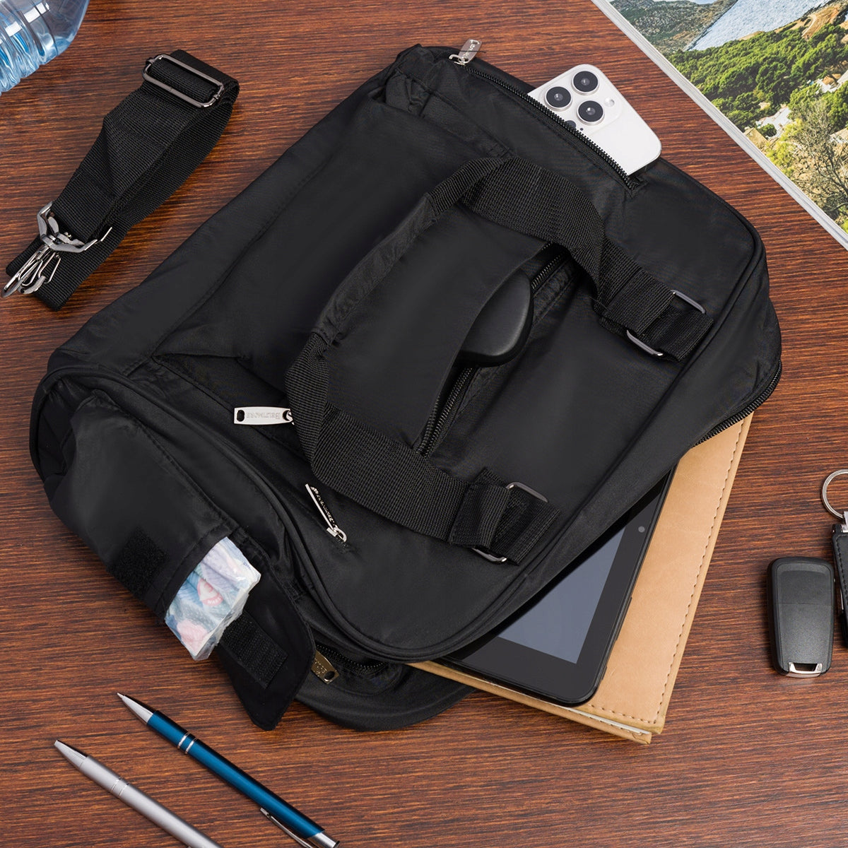 Moterims lengva didelė A4 rankinė madinga pirkėjų tipo rankinė ant peties kelioninė sportinė