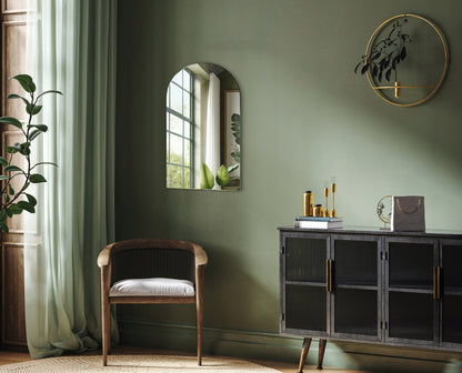 Dekoratyvinis didelis ovalus loftinio stiliaus veidrodis su nuožulniu kraštu montavimui ant sienos 60x100 cm