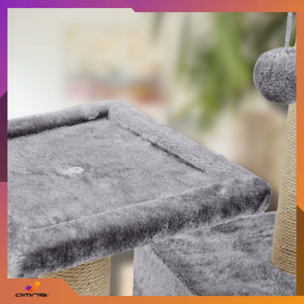 Katės draskyklė namelis didelis aukštas gultas didelei katei kopėtėlės stulpelis