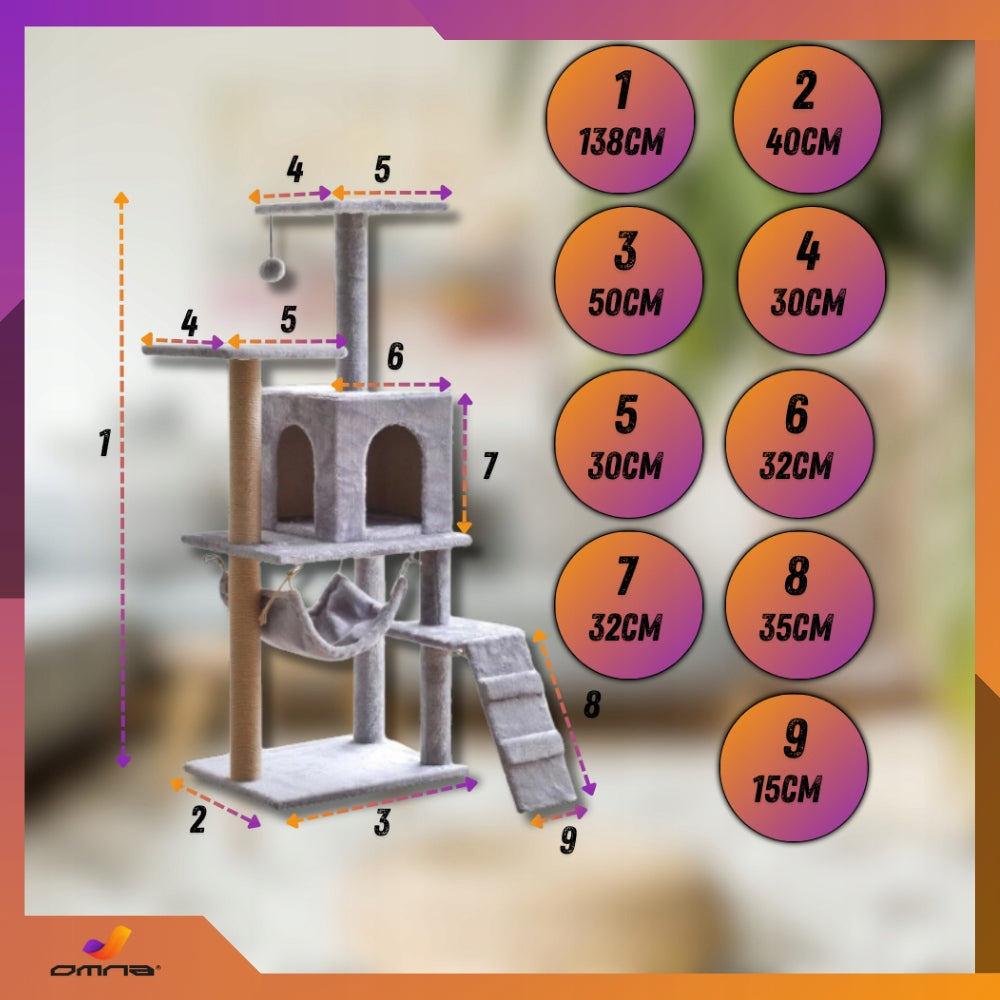 Katės draskyklė namelis didelis aukštas gultas didelei katei kopėtėlės stulpelis