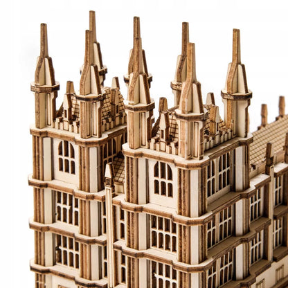 Medinis 3D modelis Big Ben Londonas – surenkamos faneros dėlionės