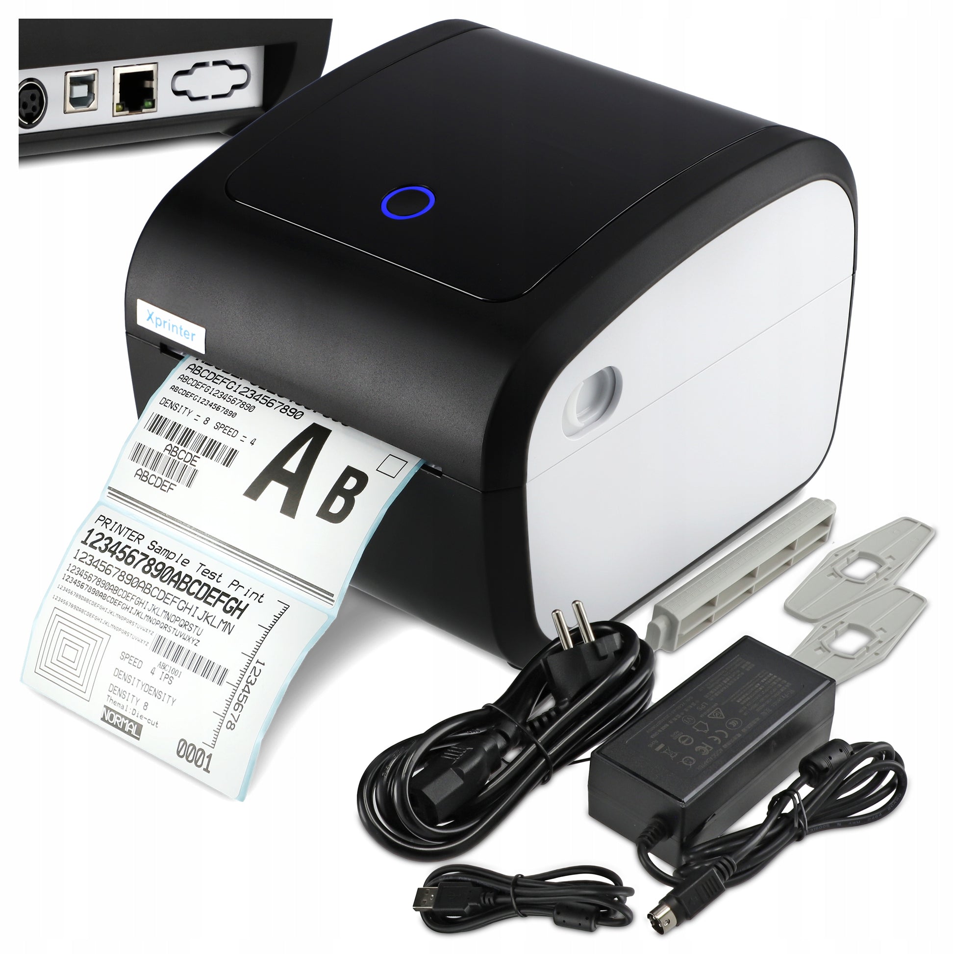 Etikečių spausdintuvas Terminis Kurjerių XPRINTER XP-423B USB + LAN DHL DPD