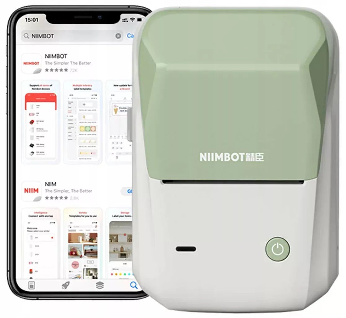 B1 Niimbot Bluetooth lipnių etikečių terminis spausdintuvas
