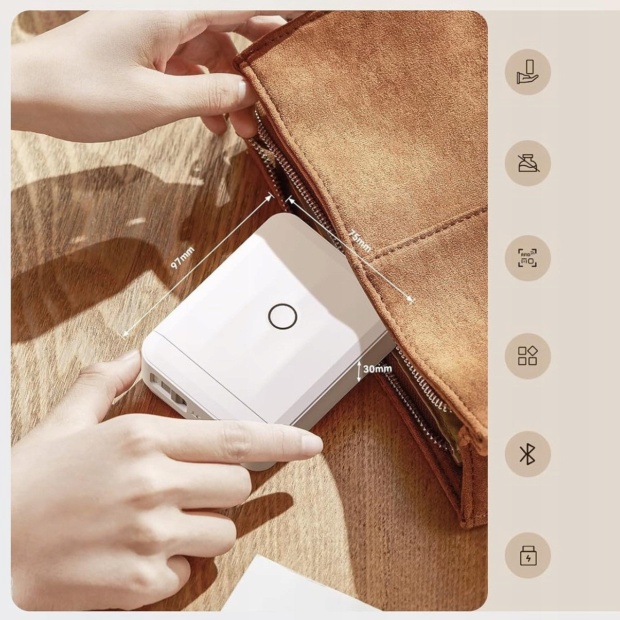 Terminis etikečių spausdintuvas lipnios juostos Niimbot D110 2024 D110_M