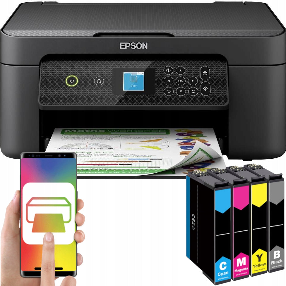 Daugiafunkcinis spausdintuvas 3in1 EPSON Skaitytuvas SPALVOTAS SPAUSDINIMAS DUPLEX USB WiFi RAŠALAS