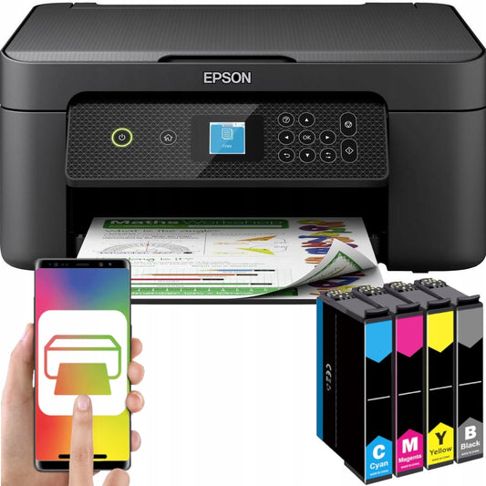 Daugiafunkcinis spausdintuvas 3in1 EPSON Skaitytuvas SPALVOTAS SPAUSDINIMAS DUPLEX USB WiFi RAŠALAS