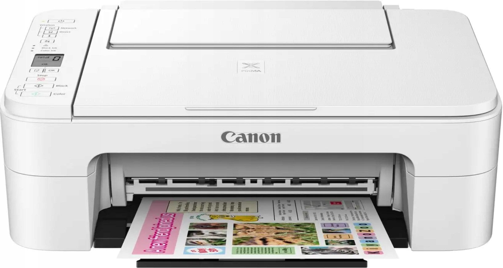 Spalvotas rašalinis daugiafunkcis spausdintuvas Canon PIXMA TS3351 + RAŠALINIAI DAŽAI