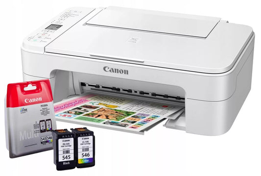 Spalvotas rašalinis daugiafunkcis spausdintuvas Canon PIXMA TS3351 + RAŠALINIAI DAŽAI