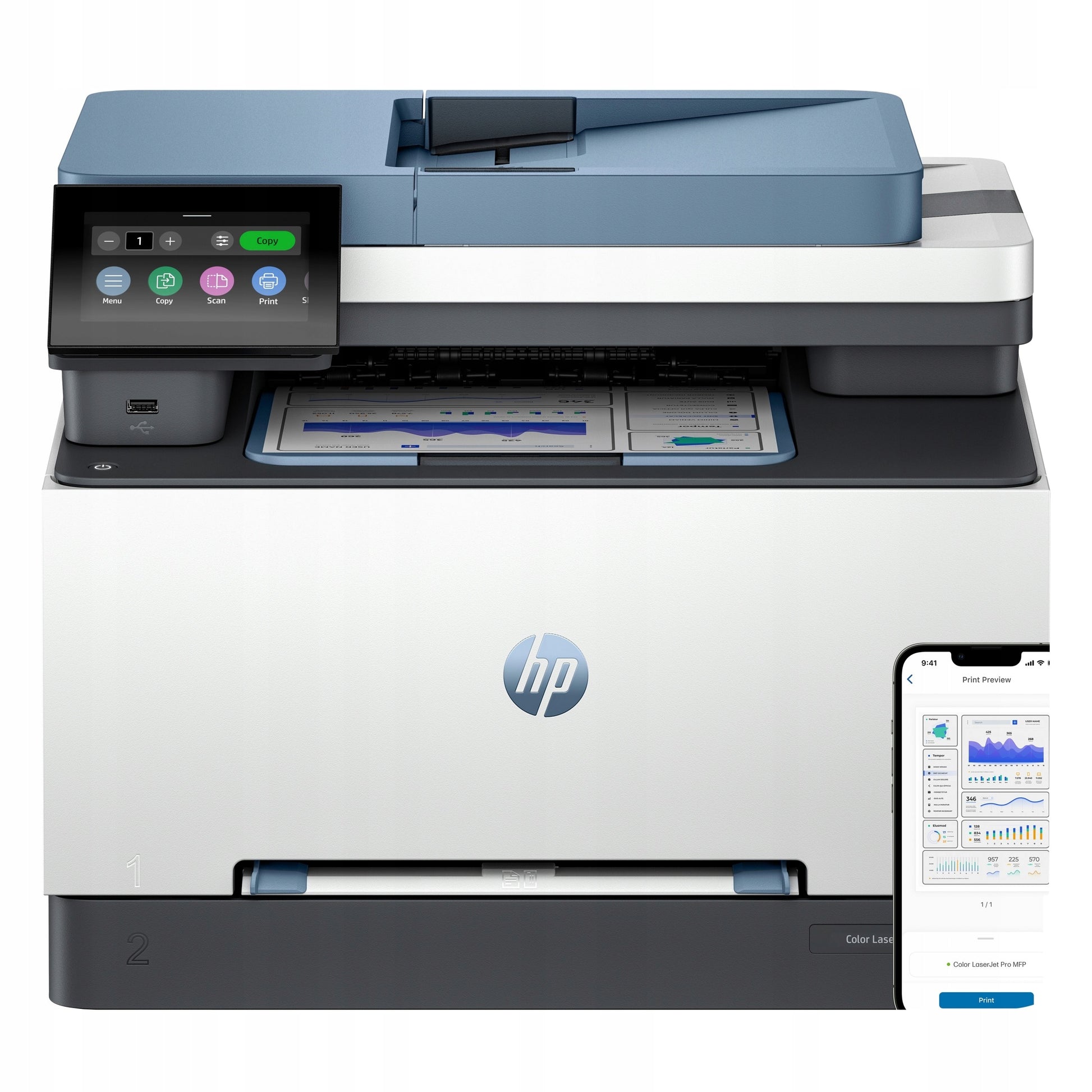 Daugiafunkcis lazerinis spausdintuvas (spalvotas) HP LaserJet Pro MFP 3302sdw