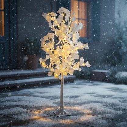 Kalėdinė dekoratyvinė eglutė LED BERŽAS 150 cm, šiltai baltos spalvos lemputės