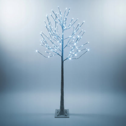 Kalėdinė dekoratyvinė LED eglutė - "Beržas" 150 cm, vėsiai baltos švieselės