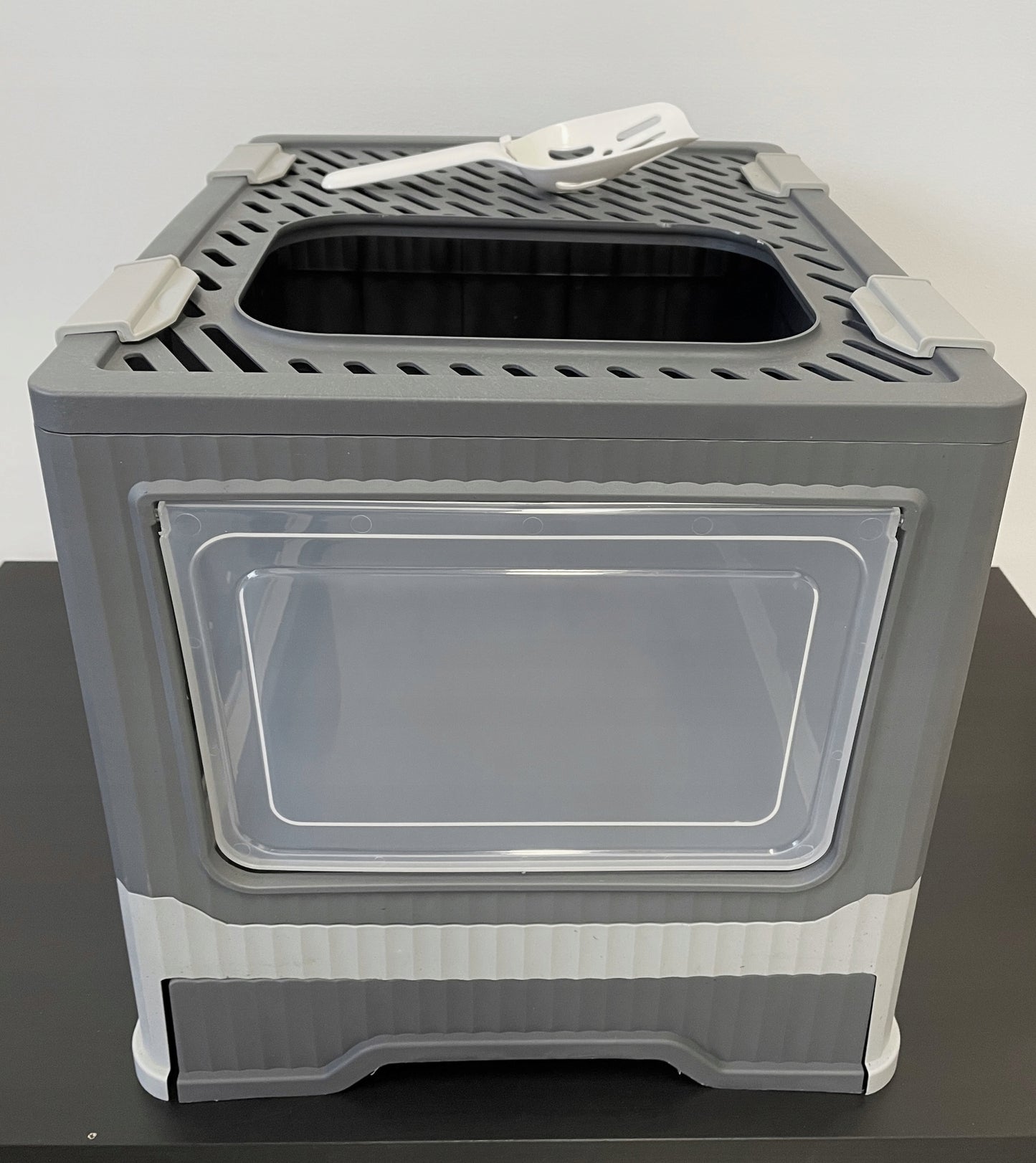 Didelis uždaras kačių kraiko dėžutė | su stalčiumi | su kastuvėliu | praktiška F097