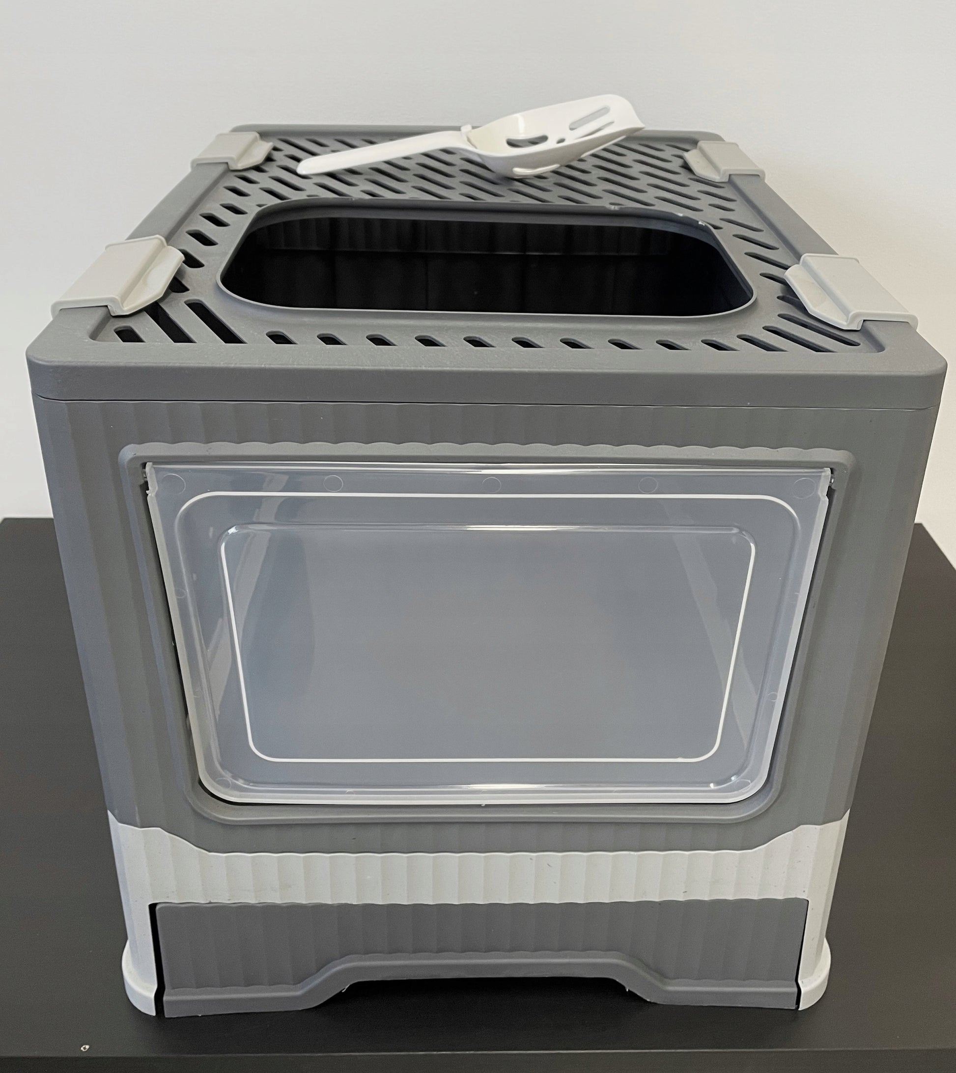 Didelis uždaras kačių kraiko dėžutė | su stalčiumi | su kastuvėliu | praktiška F097