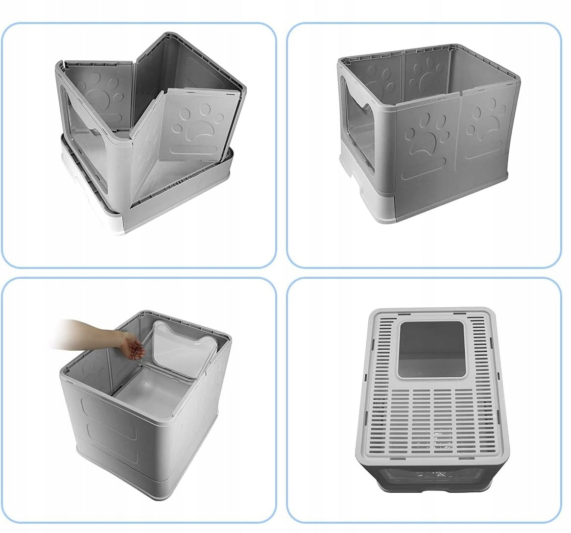 Didelė uždaroji kraiko dėžutė su stalčiumi + kastuvėlis (F055)