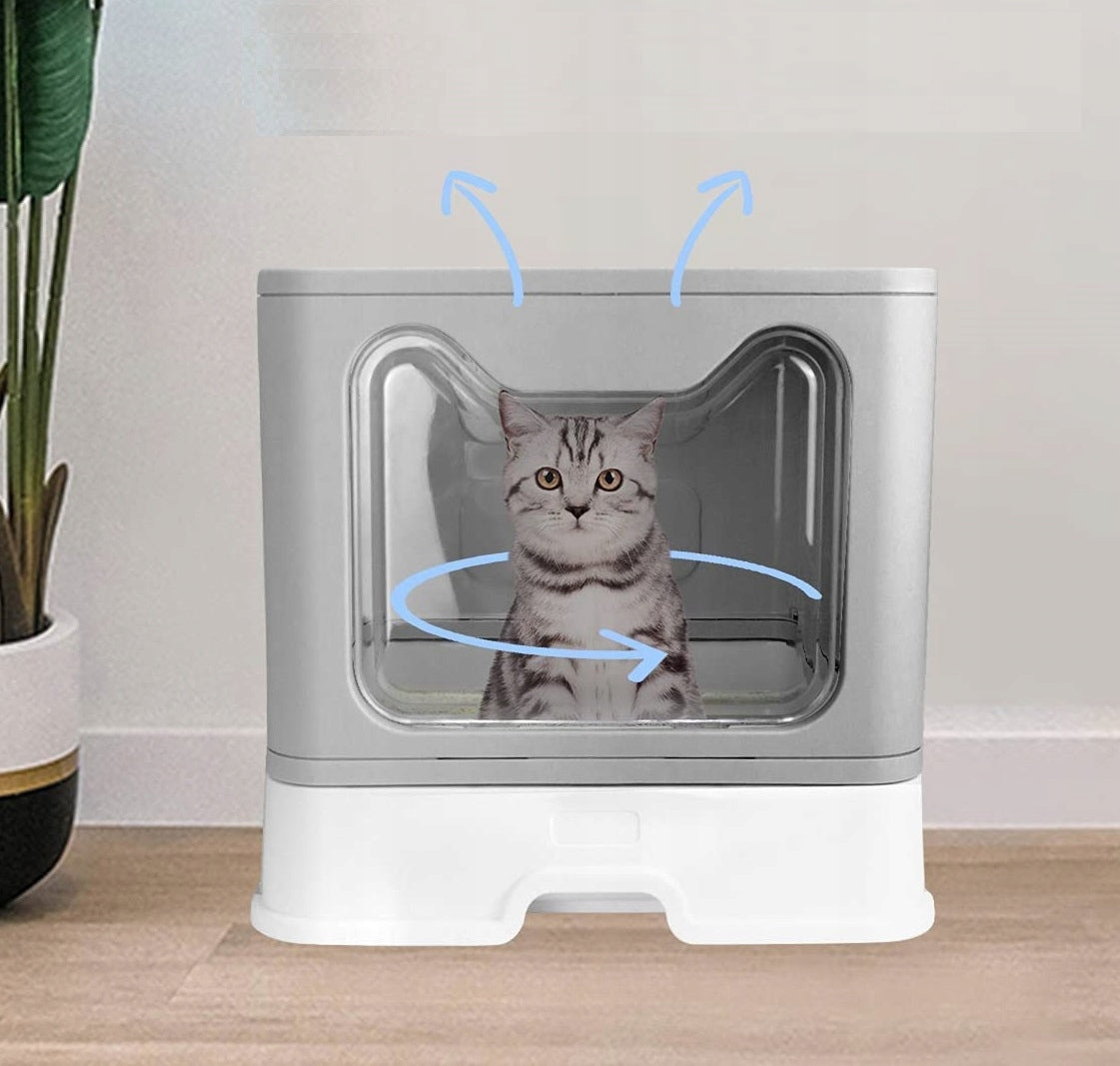 Didelė uždaroji kraiko dėžutė su stalčiumi + kastuvėlis (F055)