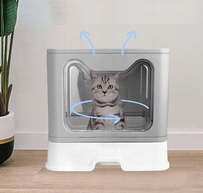 Didelė uždaroji kraiko dėžutė su stalčiumi + kastuvėlis (F055)