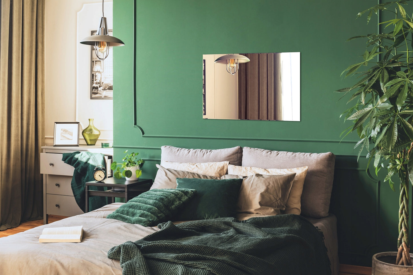 Didelis Vonios Veidrodis Glamour Be Rėmo 100x70 cm