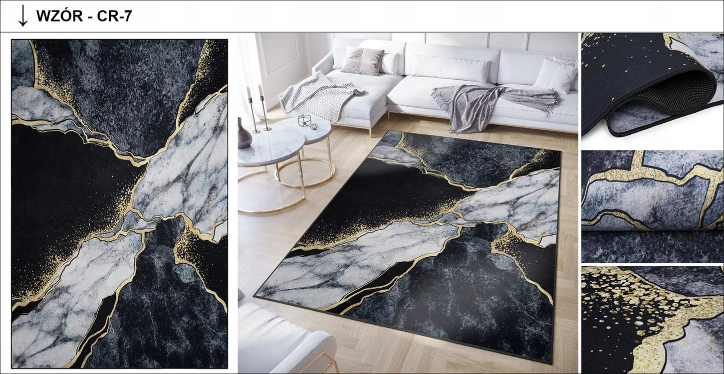 KRISTALINIS kilimas 200x300 Modernus Tradicinis Madingas neslystantis spausdintas