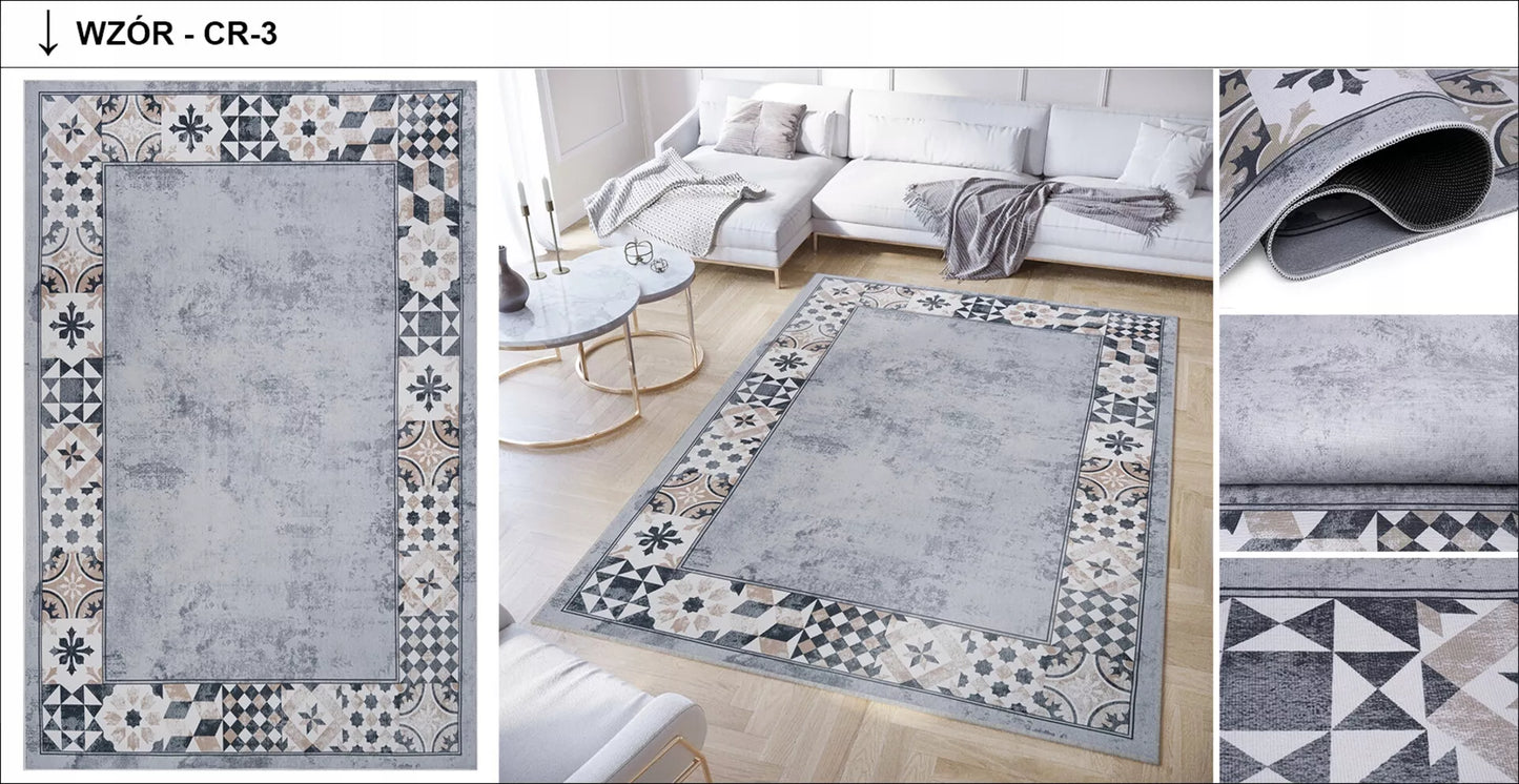 KRISTALINIS kilimas 200x300 Modernus Tradicinis Madingas neslystantis spausdintas