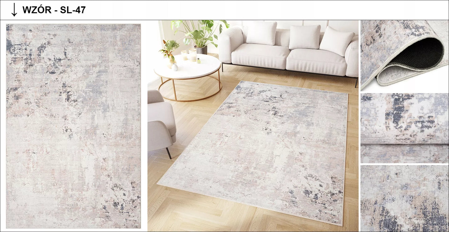 DOVE kilimas 120x160 Modernus Madingas Elegantiškas Neslystantis Spausdintas