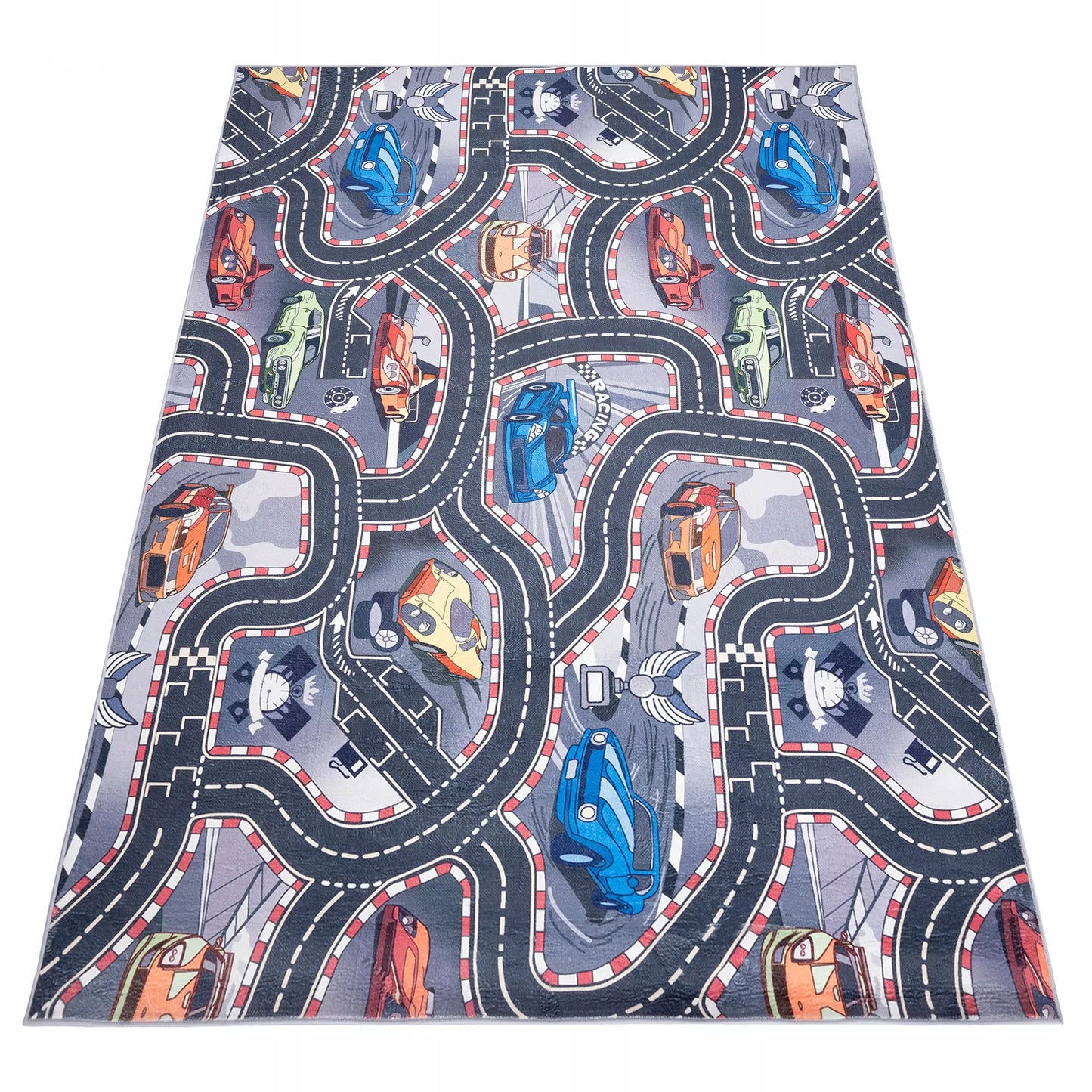 Kilimas FLANNEL 160x230 Spausdintas Vaikams Neslystantis Madingas Žaidimų