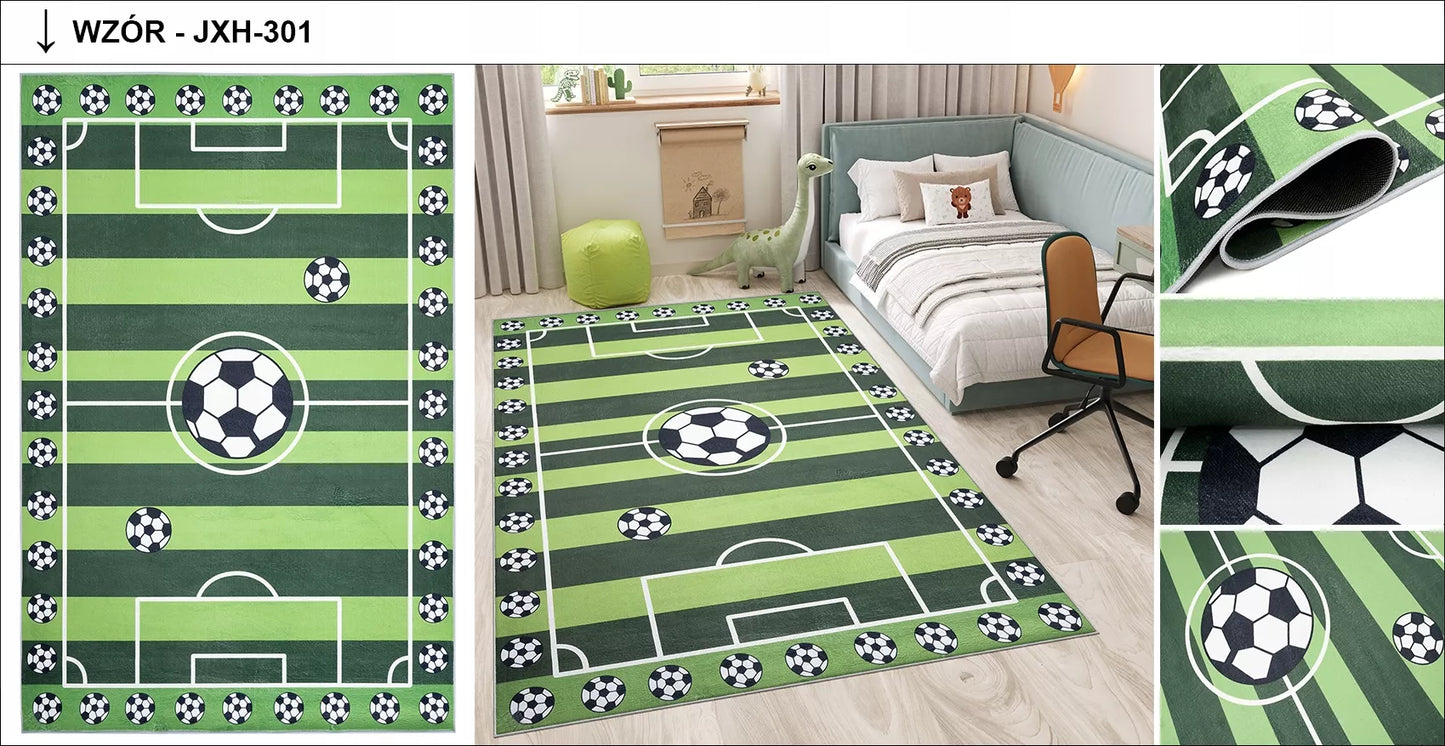 Kilimas FLANNEL 200x300 Spausdintas Vaikams Neslidus Madingas Žaidimams