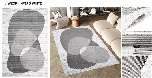 Kilimas LUXURY 250x350 BCF Minkštas Šiuolaikinis Elegantiškas Madingas Įvairūs Raštai