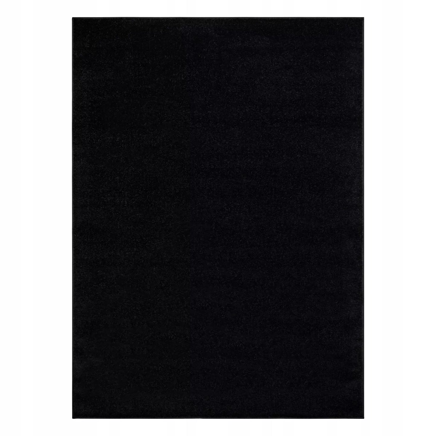 Svetainės, miegamojo kilimas PLUS juodas vienspalvis lygus 150x200 cm
