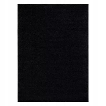 Svetainės, miegamojo kilimas PLUS juodas vienspalvis lygus 150x200 cm