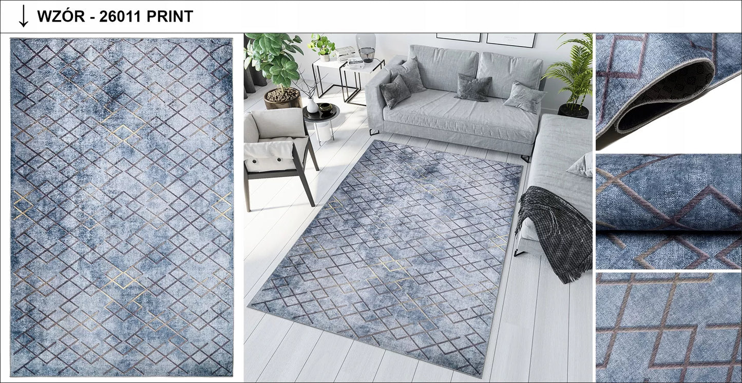 Kilimas TOSCANA 80x200 Madingas pramoninis loftinis